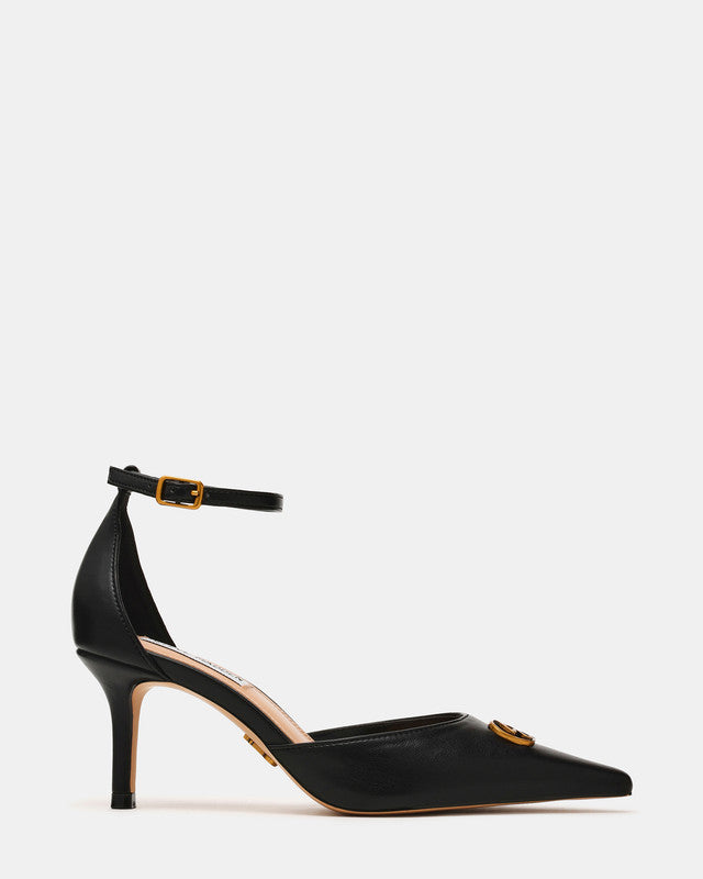Arman Women's Black Flat Sandals