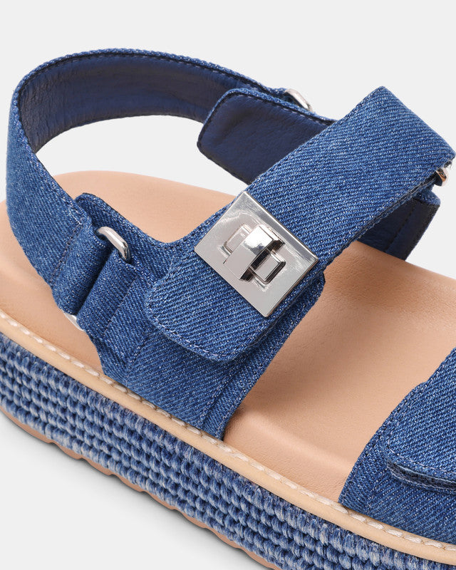 Bigmona Blue Women's Flat-Casual Sandals - view 3