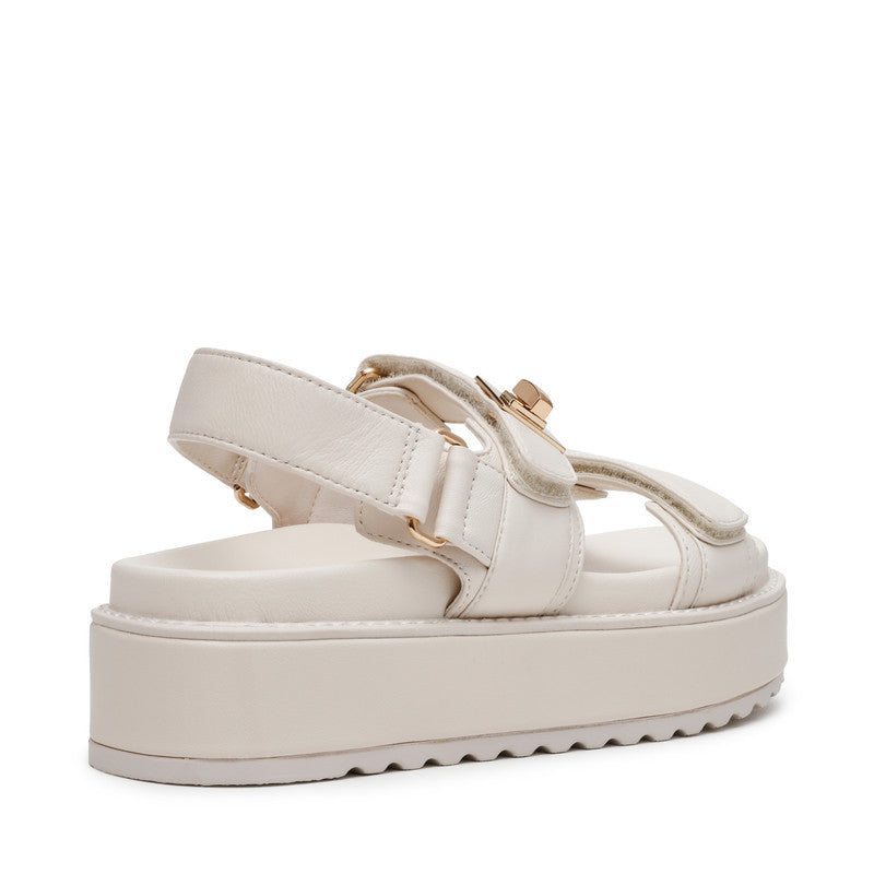 Bigmona Women's Light Bone Flat Sandals – Steve Madden, view 4