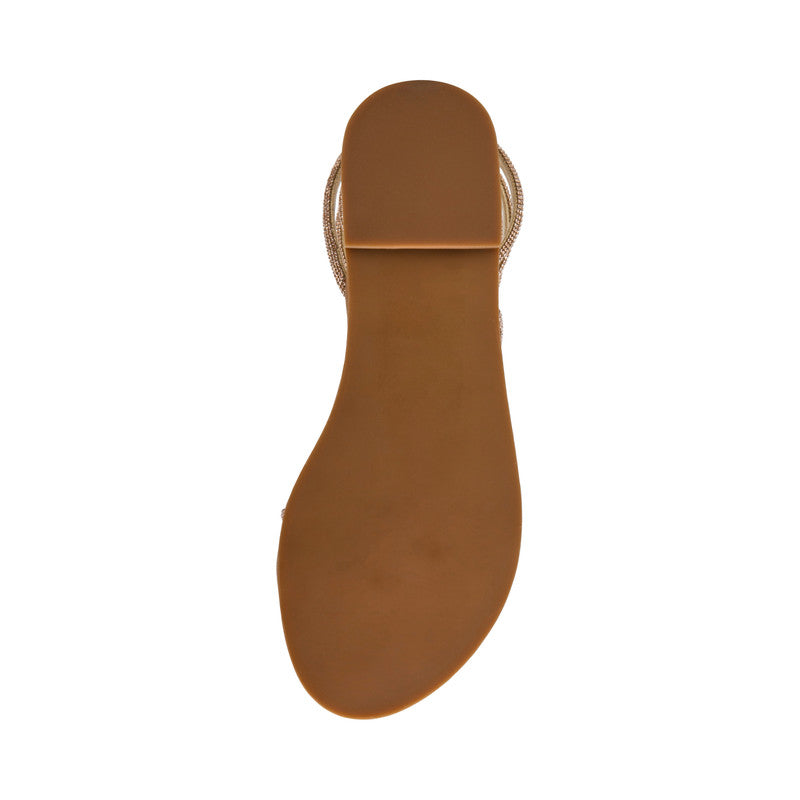 Steve Madden Blitzzi Women's Rose Gold Flat Sandals - outsole view