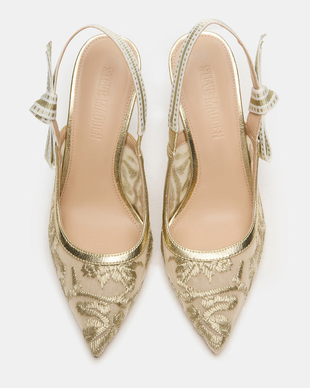 Bri Women's Gold Multi Heeled Sandals - view 3