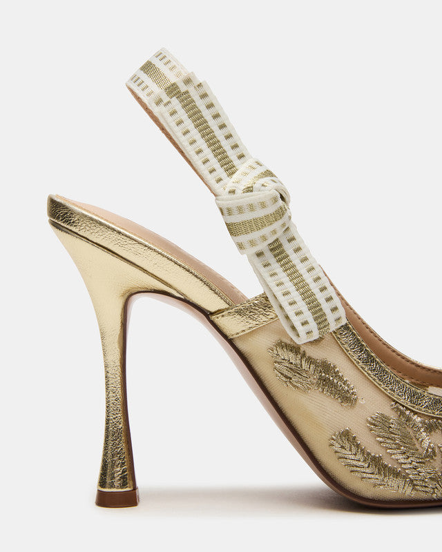 Bri Women's Gold Multi Heeled Sandals - view 2