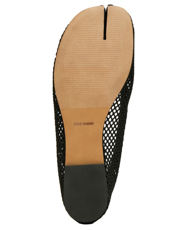 Steve Madden Calico Mesh Women's Black Ballet Flats - outsole view