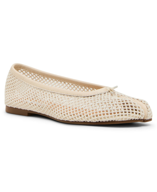 Steve Madden Calico Mesh Women's Bone Ballet Flats - side profile