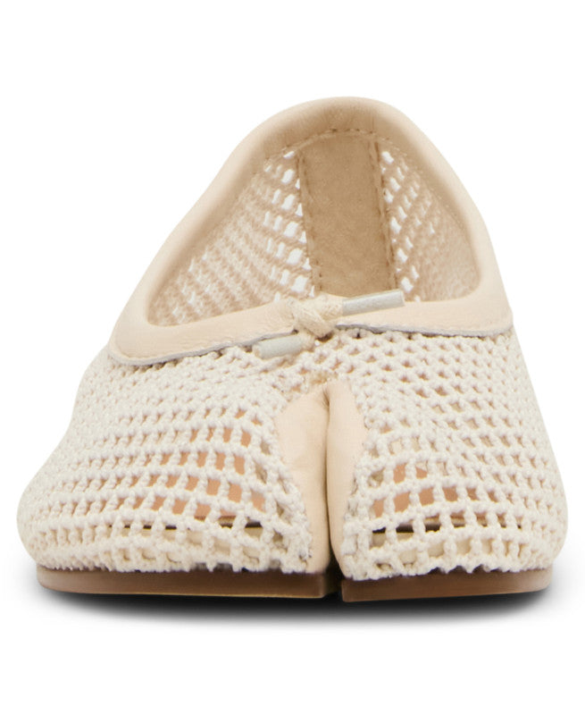 Steve Madden Calico Mesh Women's Bone Ballet Flats - front view