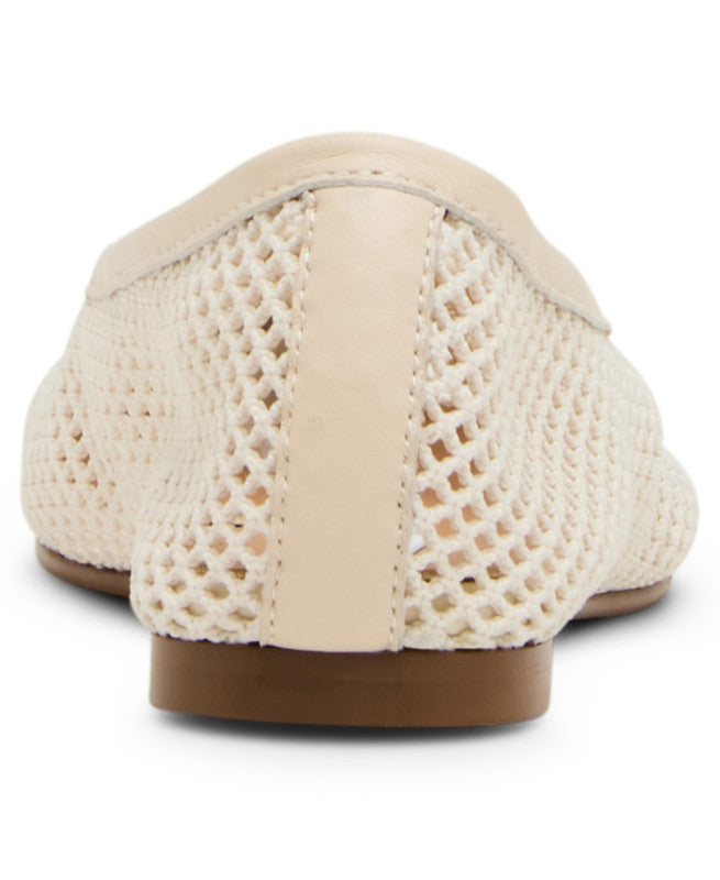Steve Madden Calico Mesh Women's Bone Ballet Flats - rear view