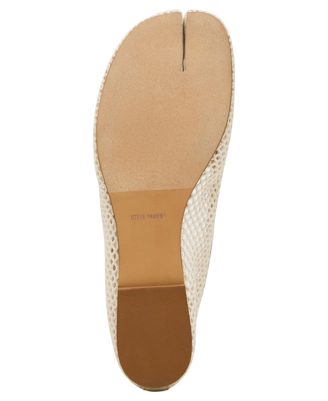 Steve Madden Calico Mesh Women's Bone Ballet Flats - outsole view