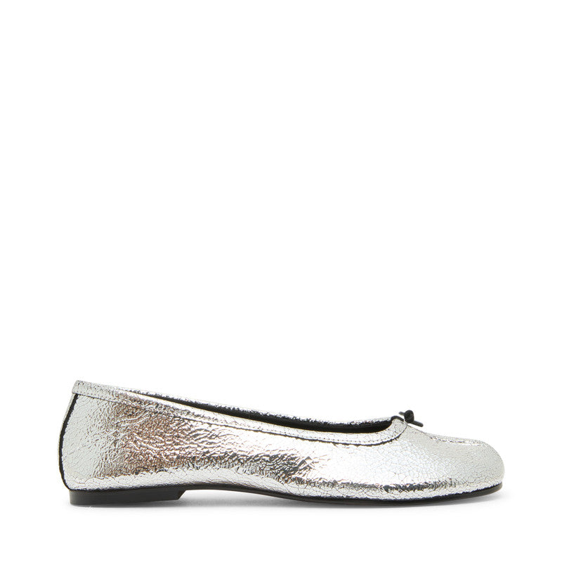 Calico Silver Crinkle Split-Toe Ballerinas - view 4