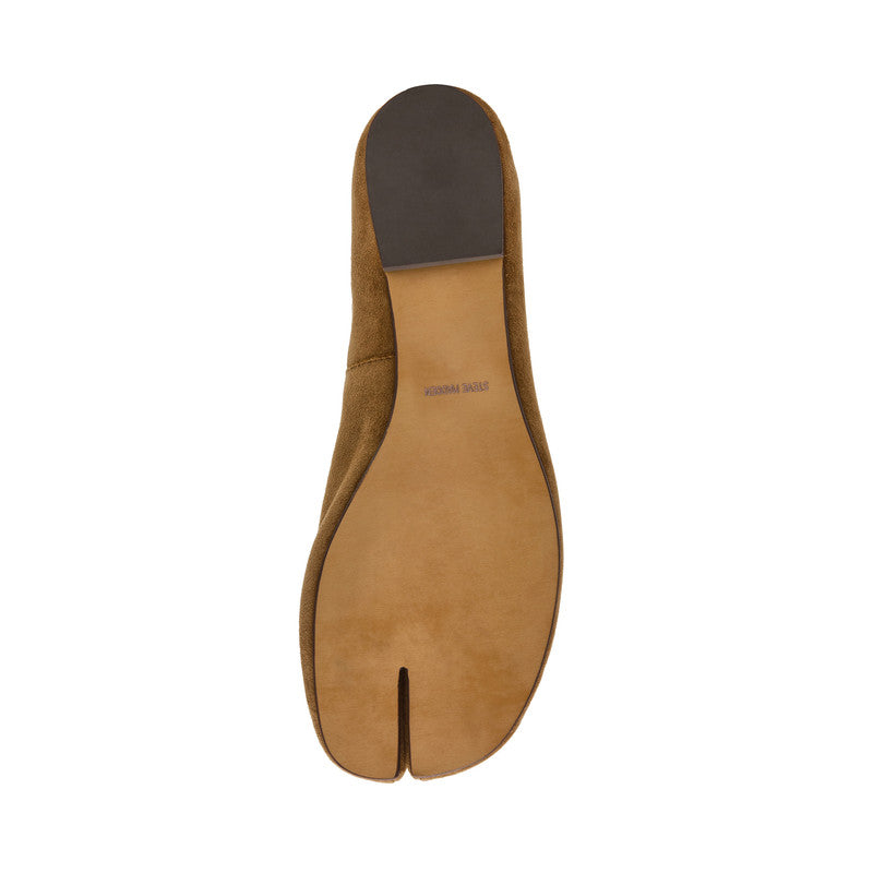 Calico Taupe Suede Women's Tabi Ballet Flats - view 6
