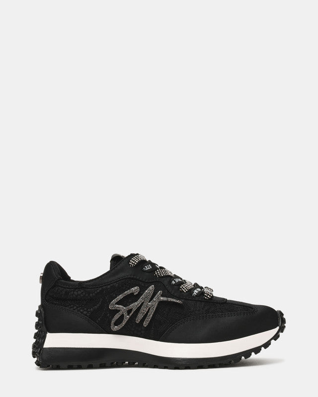 Campo Lace Black Women's Low-Top Sneakers