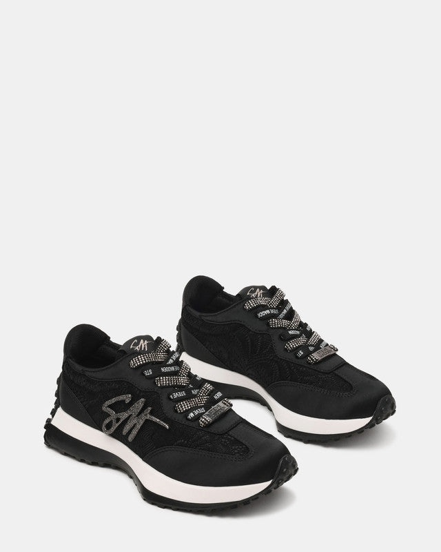 Campo Lace Black Women's Low-Top Sneakers - view 2