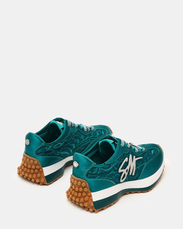 Campo Lace Teal Women's Low-Top Sneakers - view 2