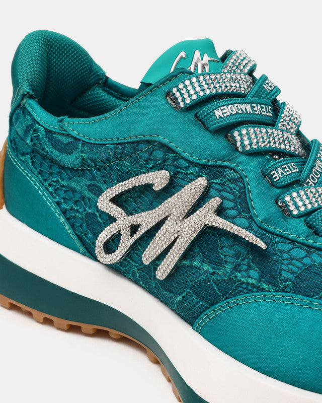Campo Lace Teal Women's Low-Top Sneakers - view 3