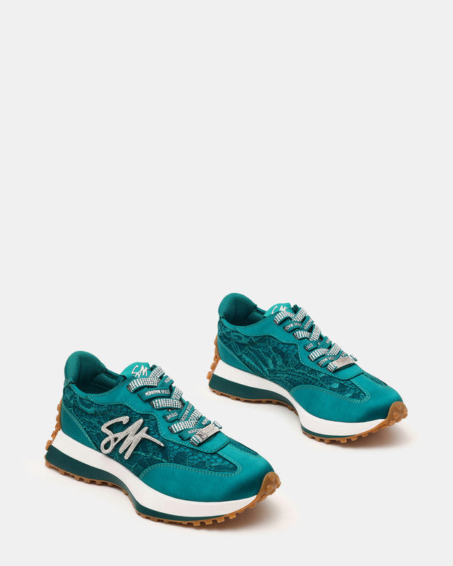 Campo Lace Teal Women's Low-Top Sneakers - view 4