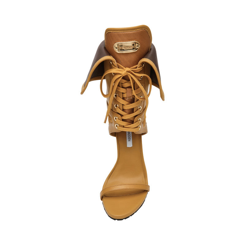 Casella Lug Wheat Lace-Up Heeled Sandals - view 5