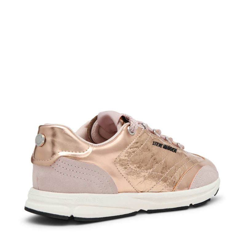 Steve Madden Collector Women's Rose Gold Sneakers - side profile - view 2