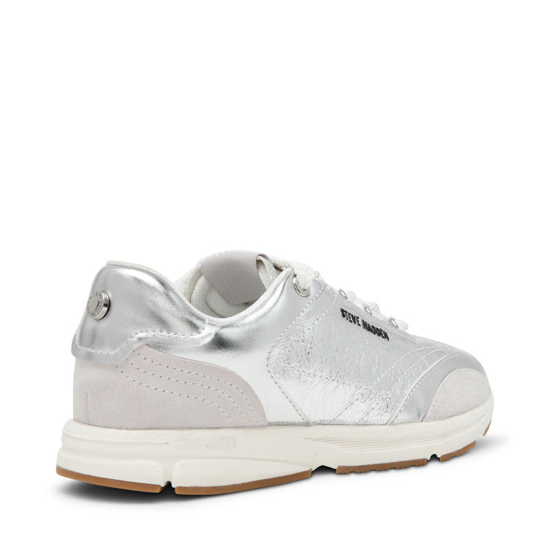 Steve Madden Collector Women's Silver Sneakers - side profile - view 2