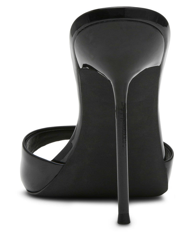 Steve Madden Davina Women's Black Heeled Sandals - rear view
