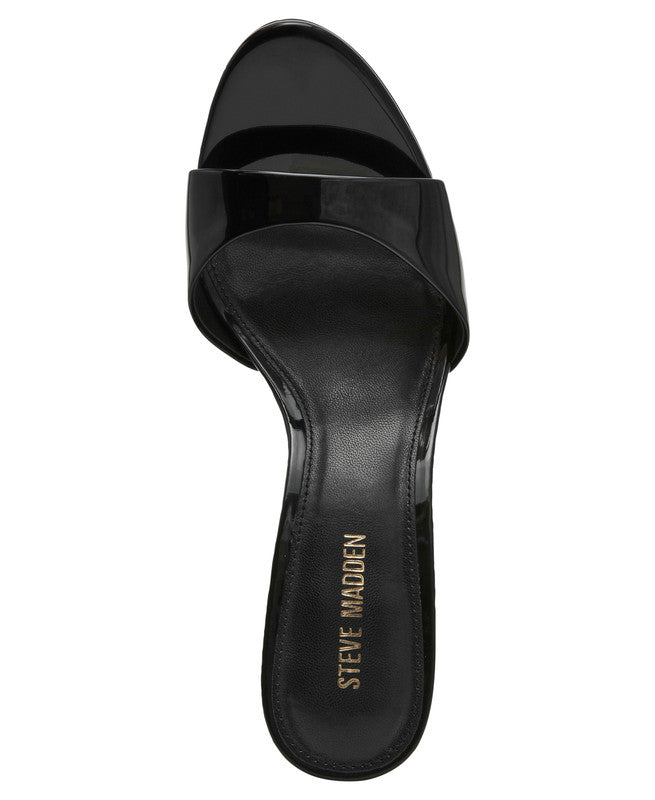Steve Madden Davina Women's Black Heeled Sandals - top view