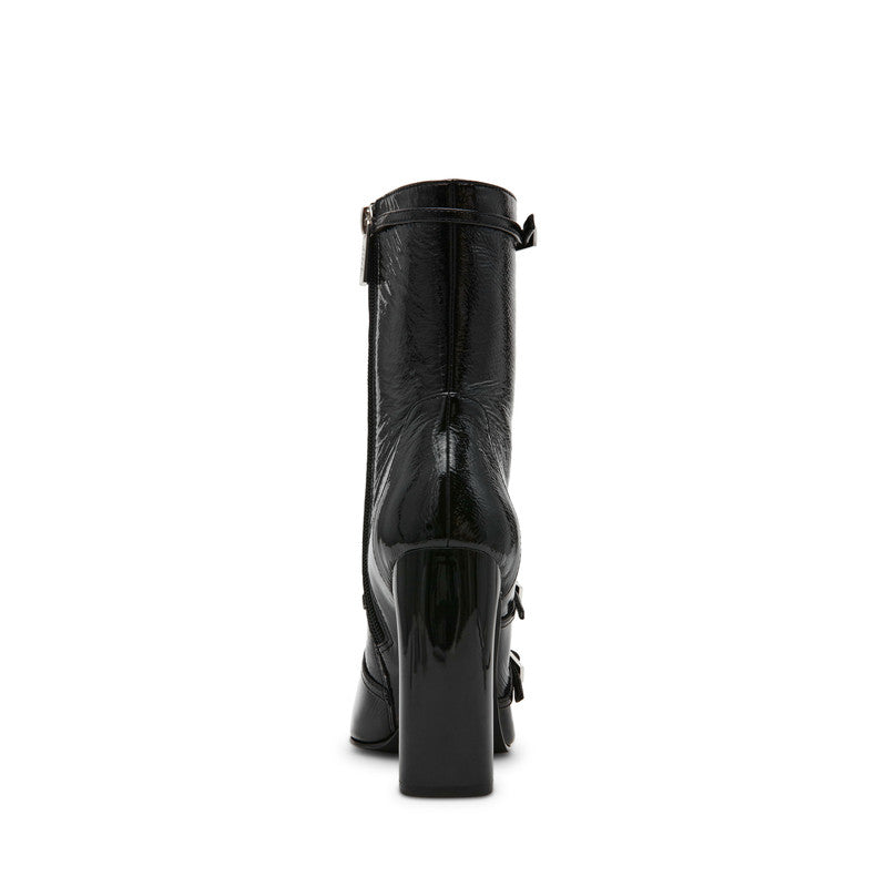 Fastened Women's Black Mid-Calf Boots
