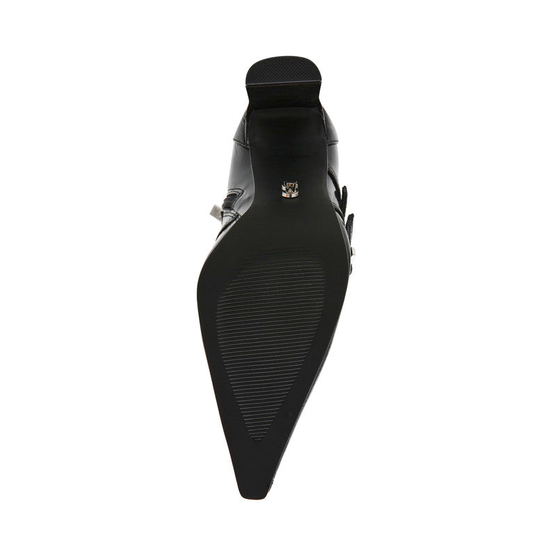 Fastened Women's Black Mid-Calf Boots