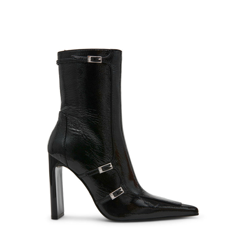 Fastened Women's Black Mid-Calf Boots