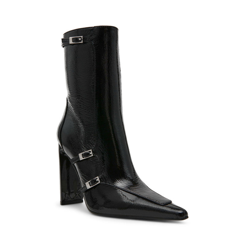 Fastened Women's Black Mid-Calf Boots