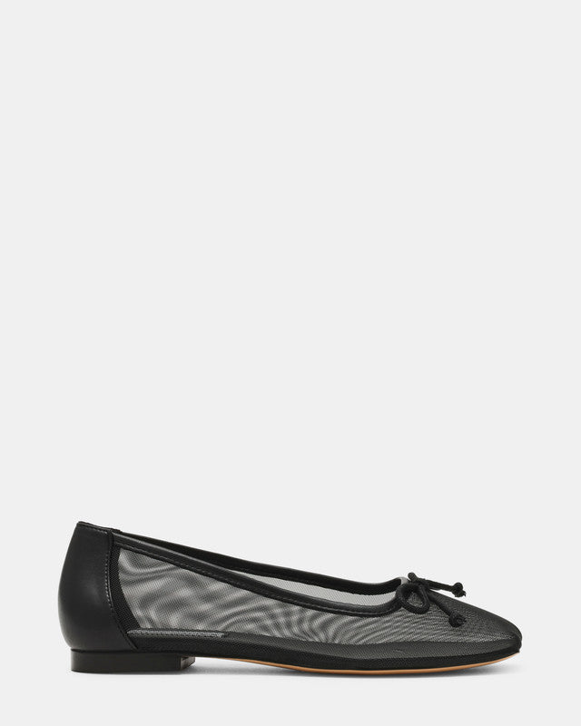 Flaire Black Mesh Women's Ballet Flats – Steve Madden