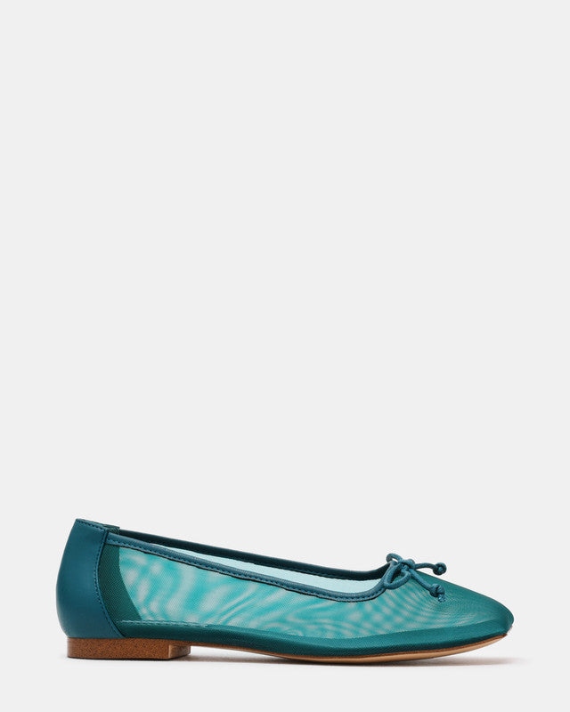 Flaire Teal Women's Ballet Flats