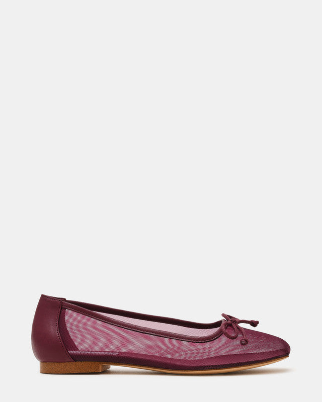 Flaire Wine Women's Ballet Flats