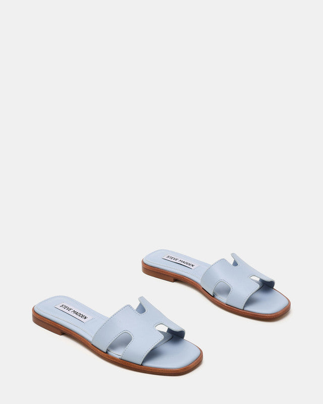 Steve Madden Hadyn Women's Baby Blue Flat Sandals - pair view