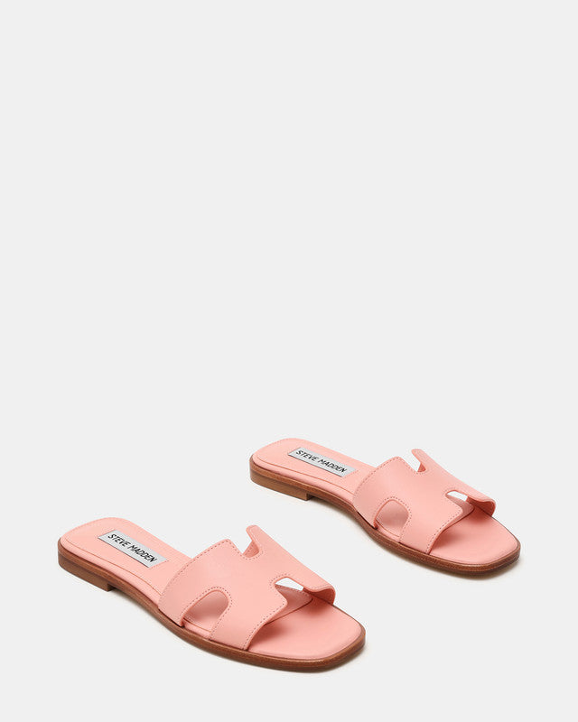 Steve Madden Hadyn Women's Baby Pink Blush Flat Sandals - pair view