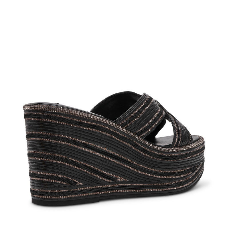 Justice Women Black Wedges - view 2
