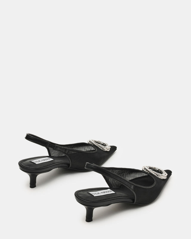 Kaisley Women's Black Mesh Heeled Sandals - view 3