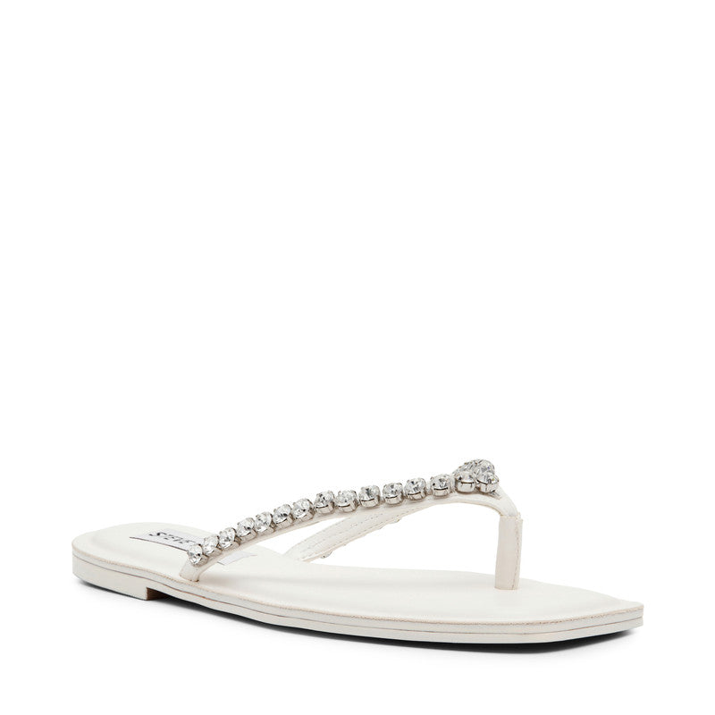 Kustom Women's White Flat Sandals