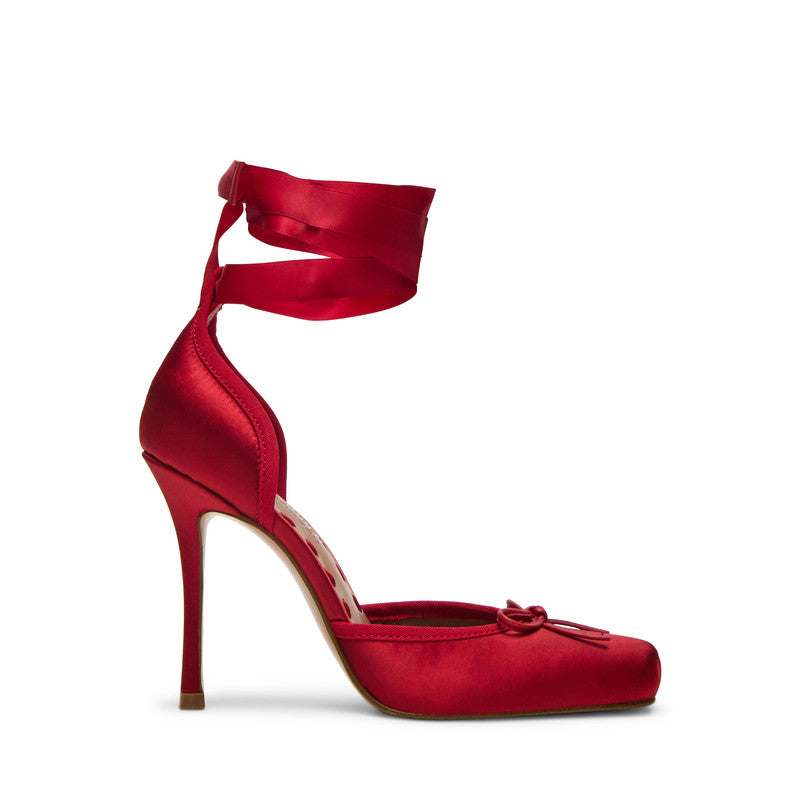 Larina Women's Red Satin Heeled Sandals - view 3