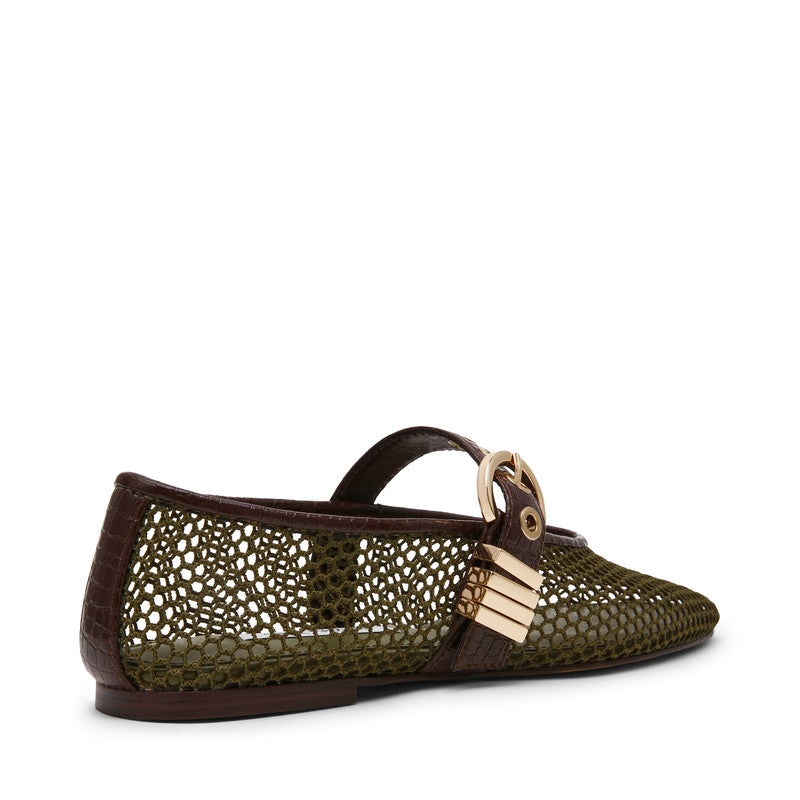 Lucia Mesh Olive Women's Ballerinas Flats - view 2