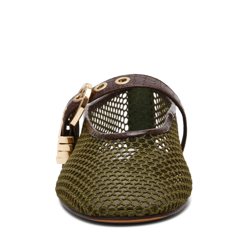 Lucia Mesh Olive Women's Ballerinas Flats - view 4
