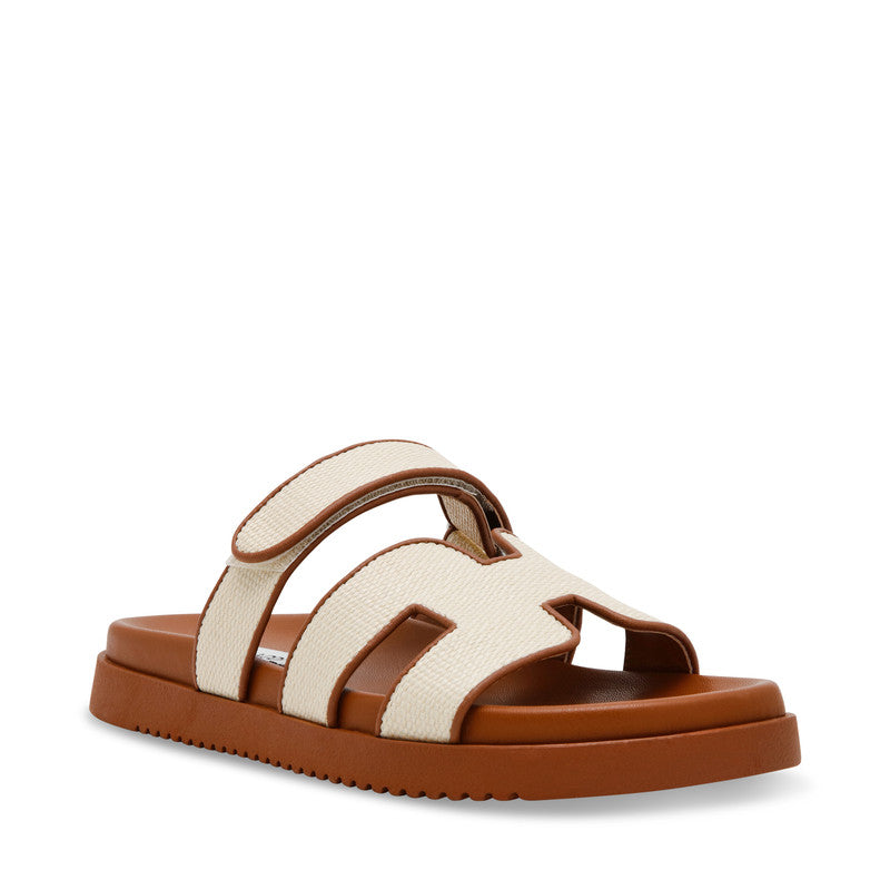 Mayven-Cn Cream Women's Flat Sandals