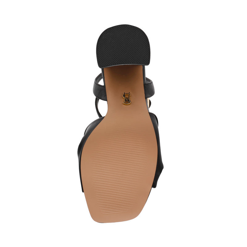 Montage Black Leather Women's Heel Sandals - view 3