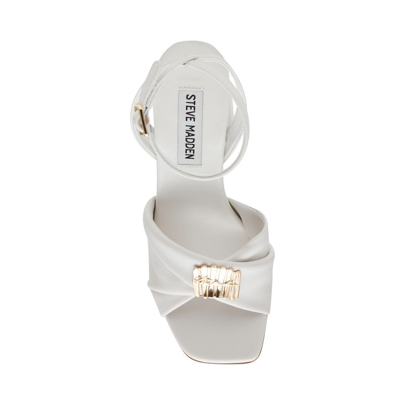 Montage Off White Leather Women's Heel Sandals - view 6