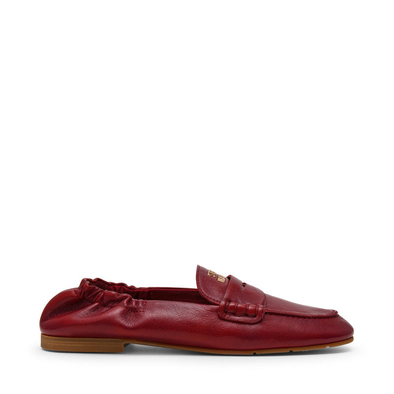Newbury Dark Cherry Women's Leather Loafers - view 5