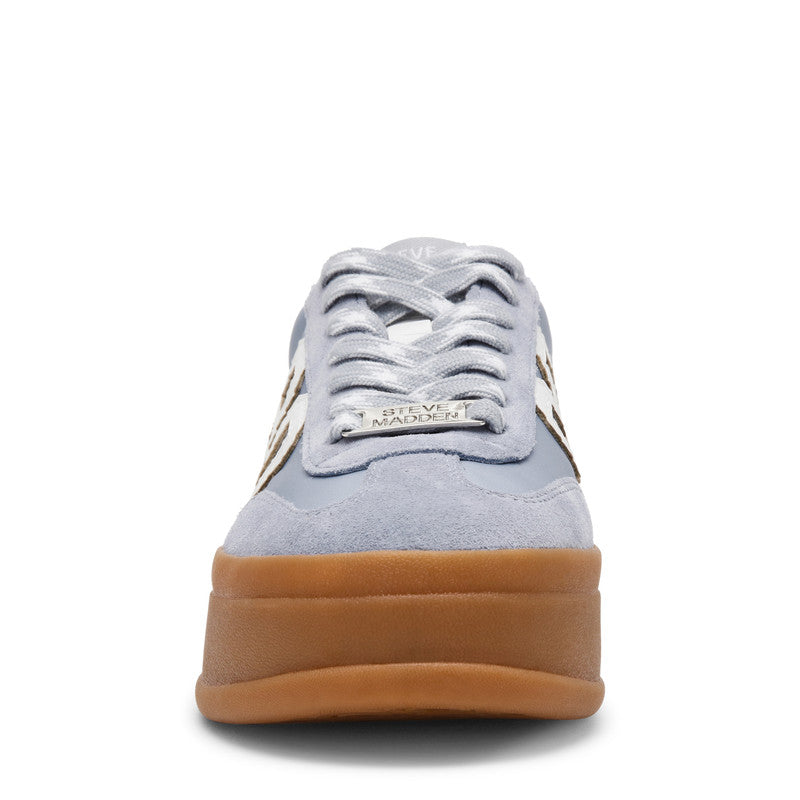 Off-Track90 Women's White & Baby Blue Low-Top Sneakers - view 2