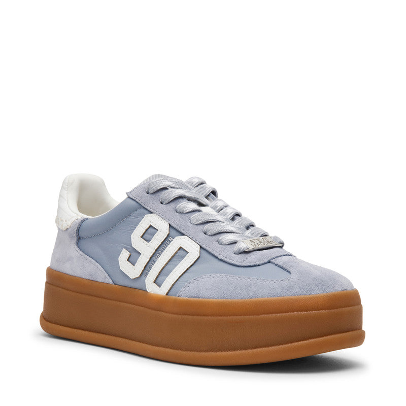 Off-Track90 Women's White & Baby Blue Low-Top Sneakers