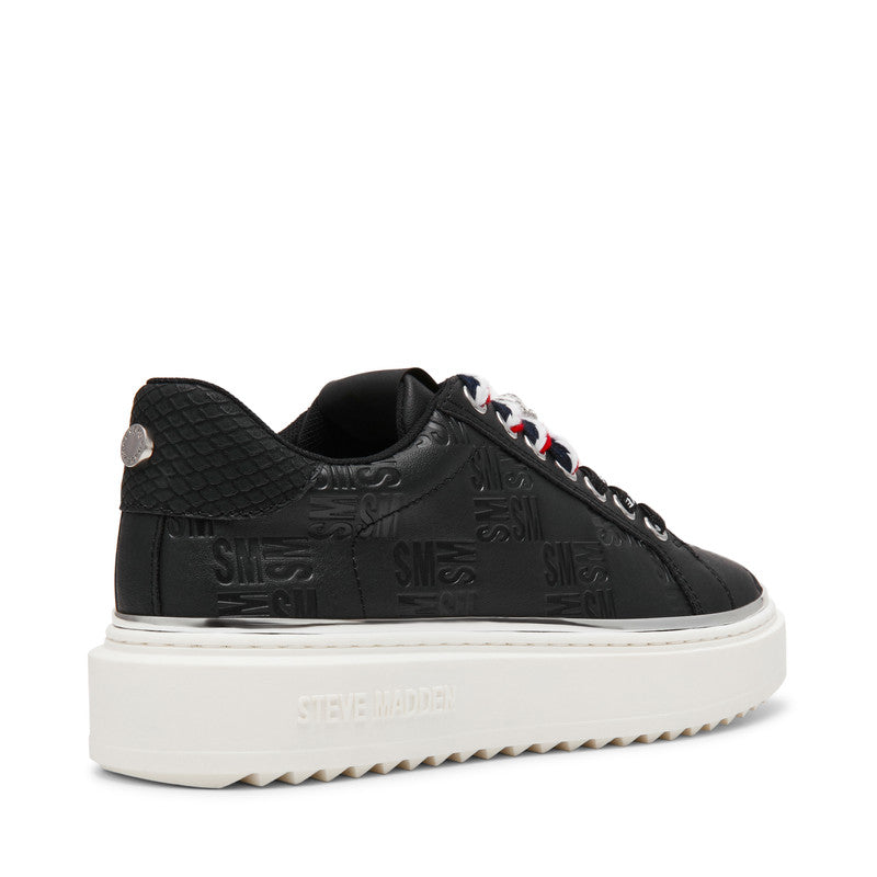 Steve Madden On-Stage Women's Black Sneakers - side profile - view 2