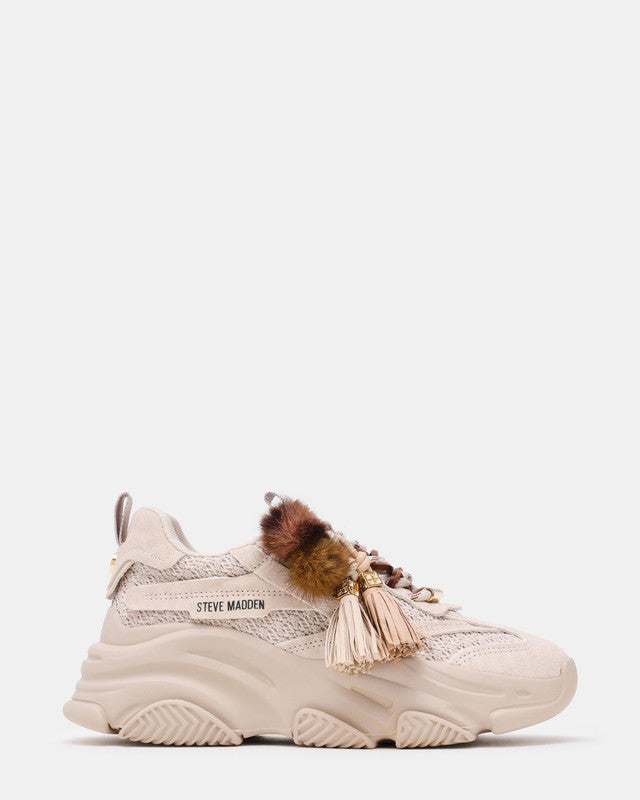 Possession Pp Bone Suede Women's Low-Top Sneakers