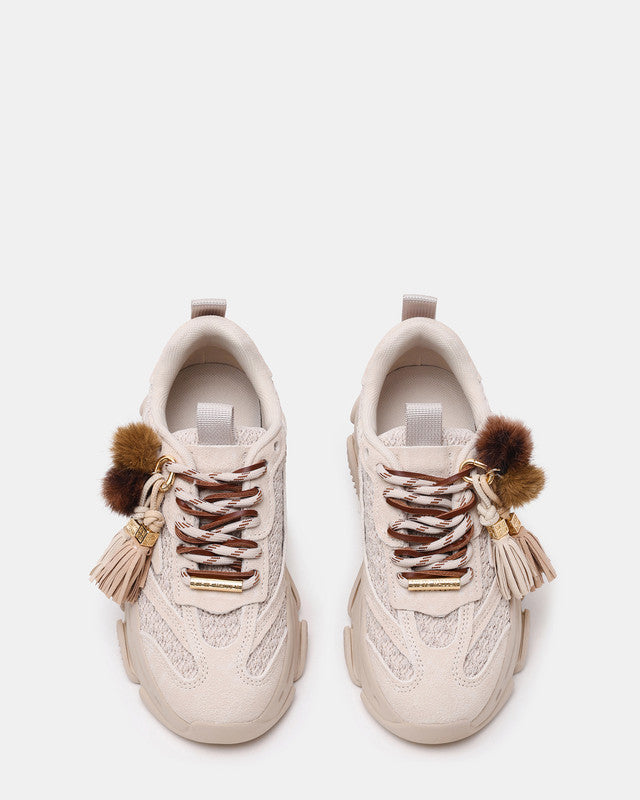Possession Pp Bone Suede Women's Low-Top Sneakers - view 3