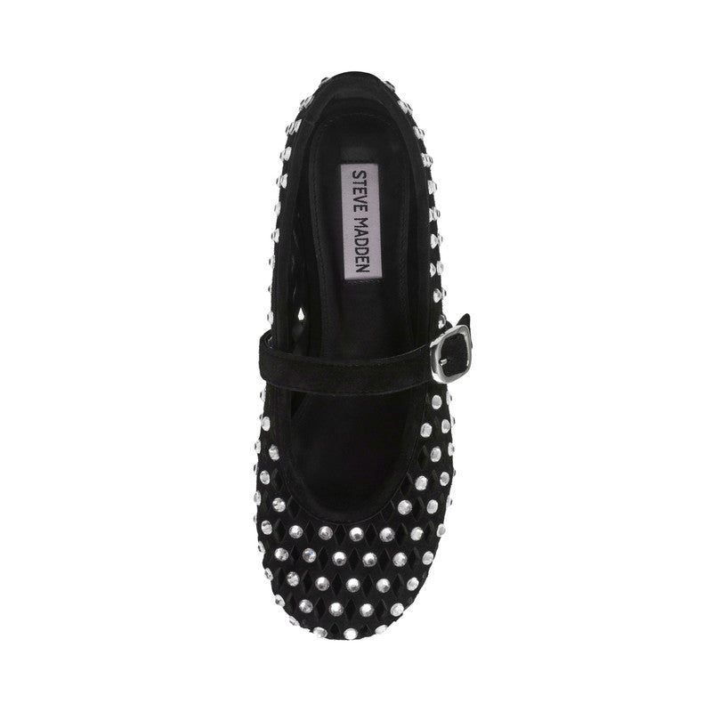 Rerun Women's Black Ballerinas