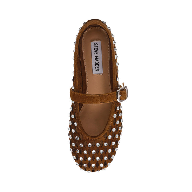 Rerun Women's Brown Ballerinas