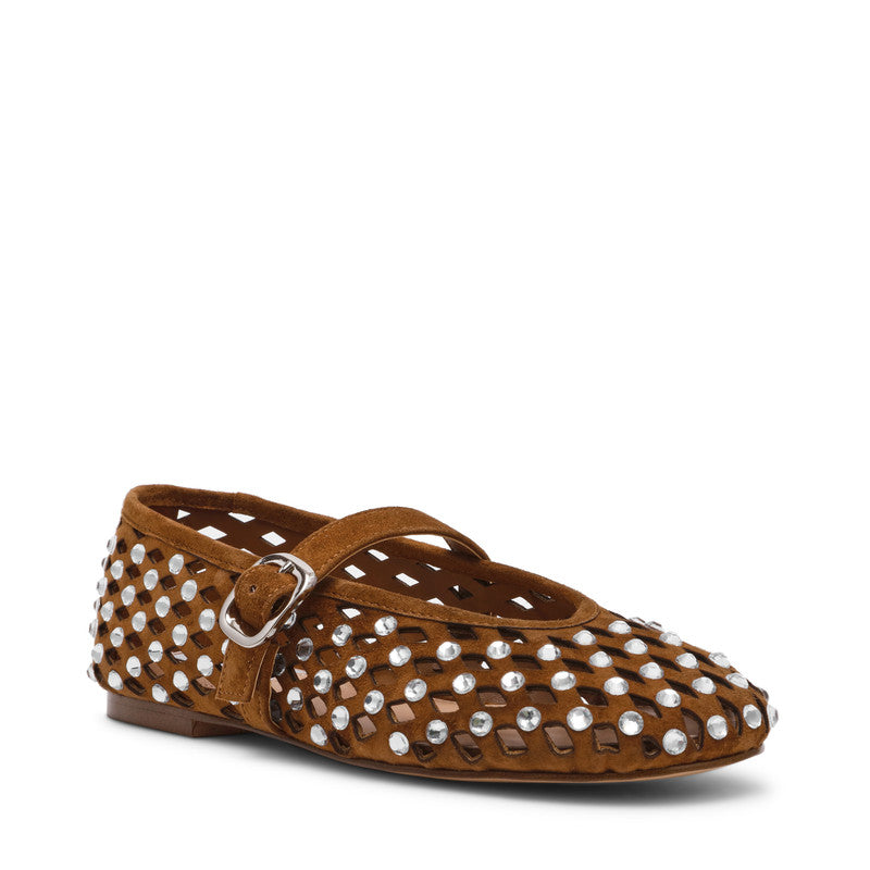 Rerun Women's Brown Ballerinas